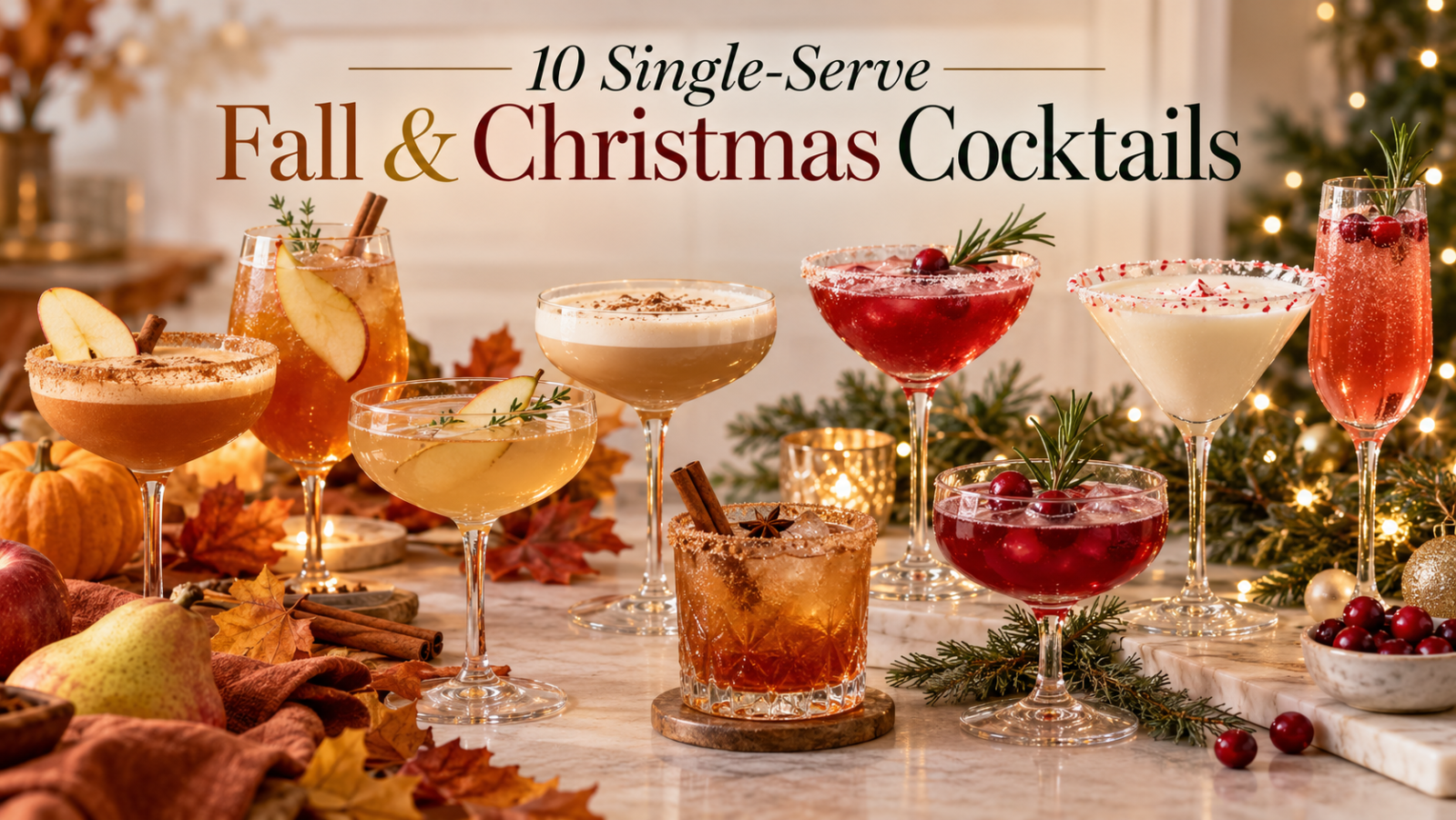 Simple Daisey 10 Easy Fall & Christmas Cocktails | Festive Single-Serve Drinks ...