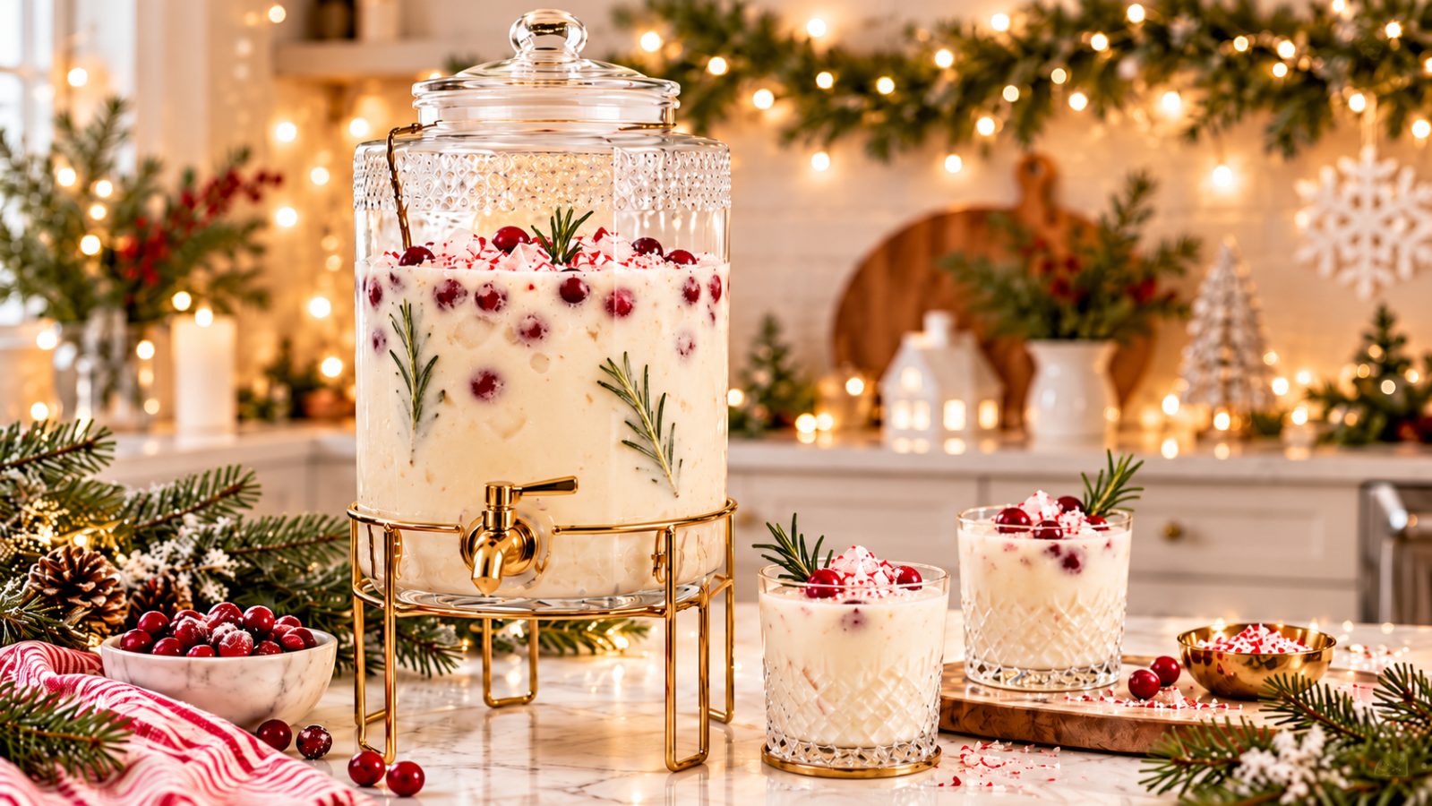 Simple Daisey Santa’s Peppermint Snowflake Punch | Easy Christmas Punch - Styled By ...